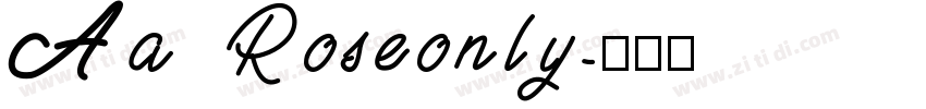 Aa Roseonly字体转换
